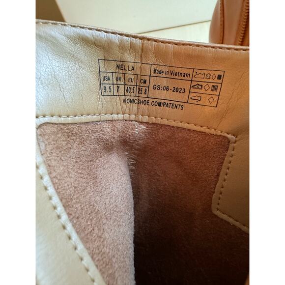 Vionic Camel Nella Platform Bootie (Women) size 9.5 - Picture 5 of 12